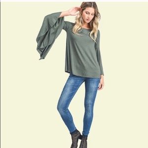 Dramatic Bell Sleeve Top